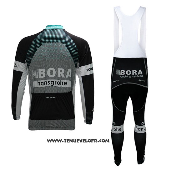 2017 Maillot Ciclismo Bora Noir Manches Longues et Cuissard